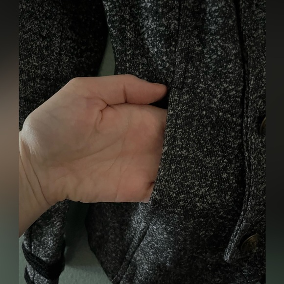 Women’s Blazer Military Style - Gray and Black - Picture 5 of 7